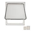 Pet Flap Door Noiseless 2 Way Weather Resistant Interior Exterior Cat Dog Door for Pet Crate Enclosu