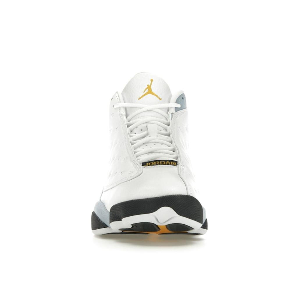 Air Jordan 13 Retro Blue Grey Men Sneakers White Yellow-Ochre Black 414571-170