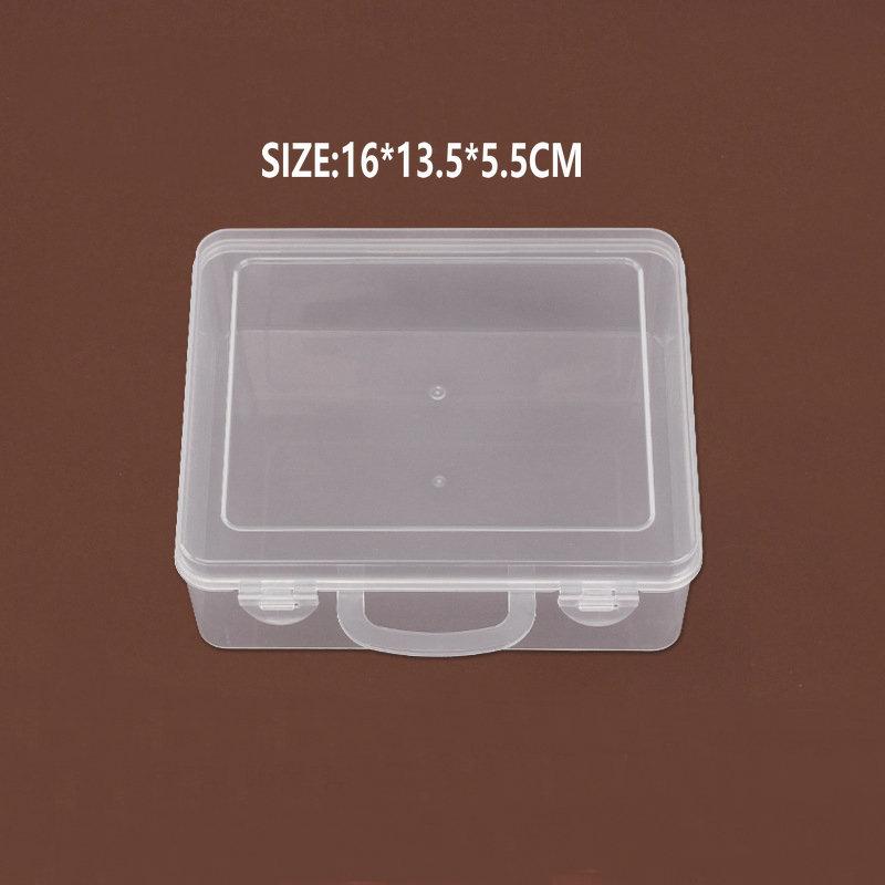 Plastic Storage Containers Box with Lid Big Capacity Clear Rectangle Box for Collecting Small Items, Beads, Crafts Accessories