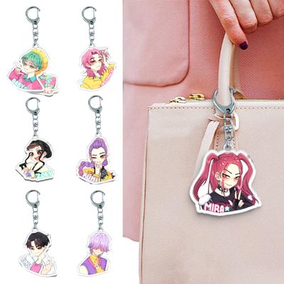 Hexenjäger Schlüsselanhänger Reichhaltige Charaktermodellierung Leichter Tragbarer Schlüsselanhänger Lebendige Farbe Anime-Mädchen
