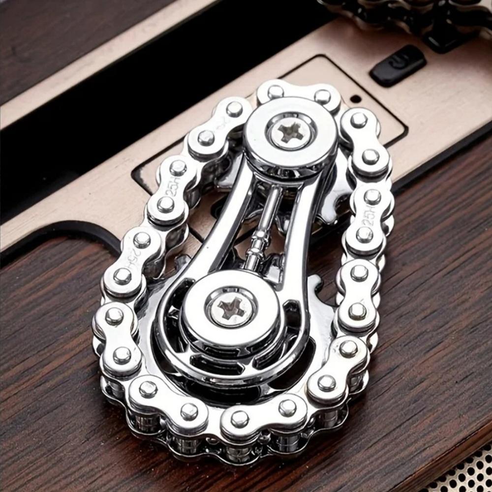 New Sprockets Flywheel Fingertip Gyro Fidget Spinner Antistress Anxiety Metal Bike Chains EDC Spinner Fidget Toys For Adult