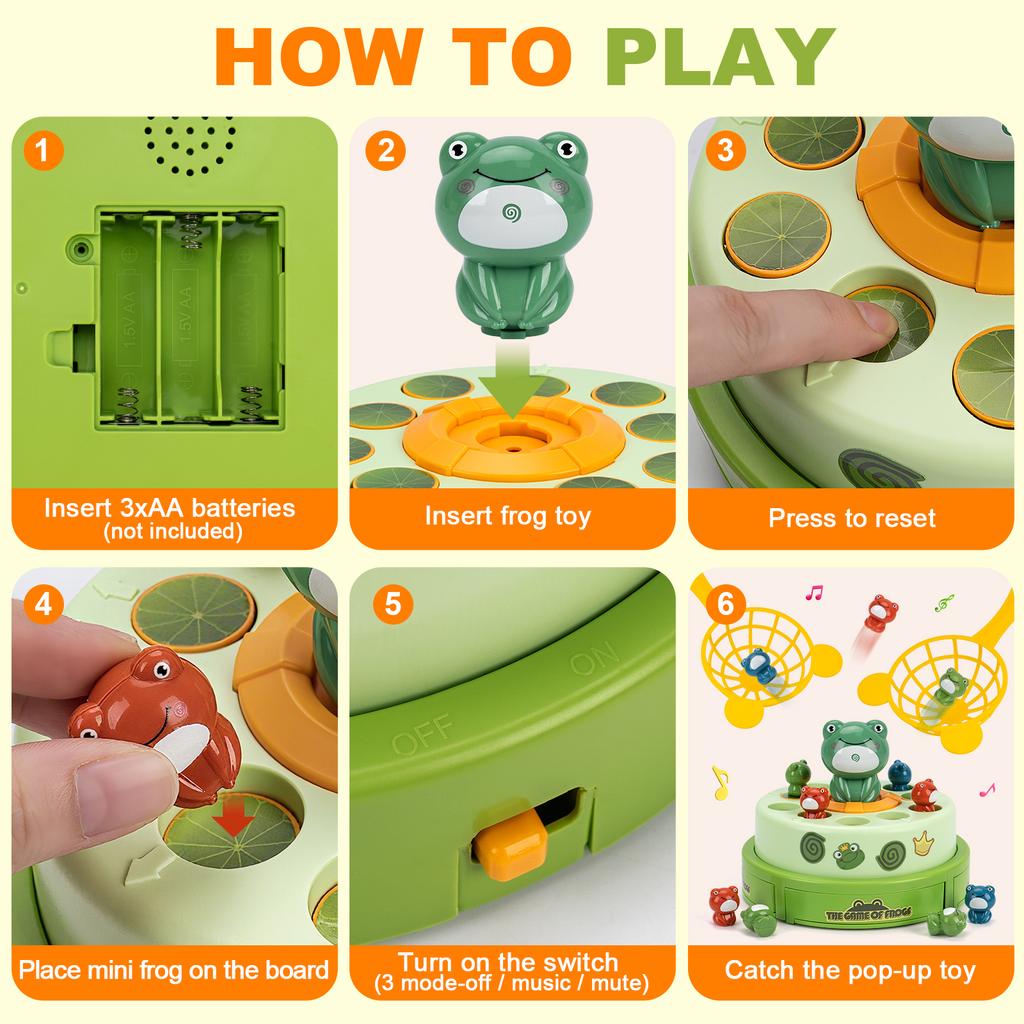 Electric Pop-up Turntable Toy with Music Cartoon Rotating Rabbit Catcher Toys with Nets Musical Launching Rotating Game Kids Toy