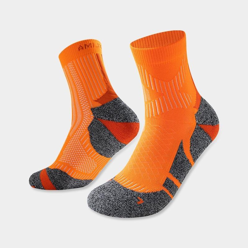 Sport Socks Moisture Wicking Professional Marathon Running Socks Breathable Antibacterial Cushioned Compression Hiking Socks
