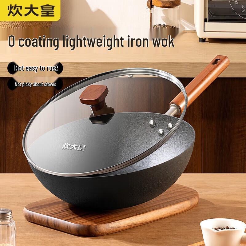 COOKER KING Tie Yan Wrought Iron Non-Coated Wok