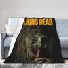 The Walking Dead Daryl Dixon Flannel Blanket Horror Movie Custom Throw Blanket for Home 150*125cm Plush Thin Quilt