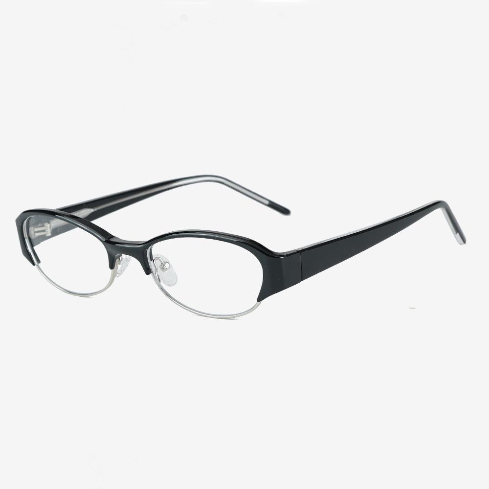 

Luxury Cat Eye Half Rim Glasses Frame Women Y2K Small Frame Oval Optical Eyeglasses Retro Clear Lens Spectacles Office Eyewear