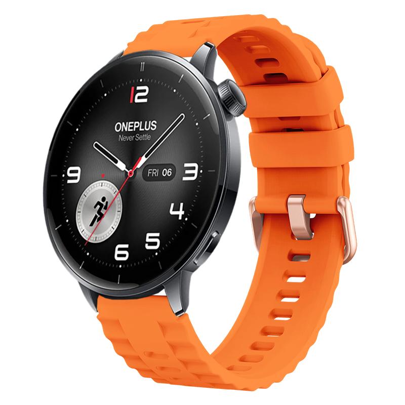 Weiches Silikonband Passend für OPPO Watch X2 Mini Welle Atmungsaktiv 18mm Armband Kompatibel mit Oneplus Watch 3 43mm/OPPO Watch X2 Mini
