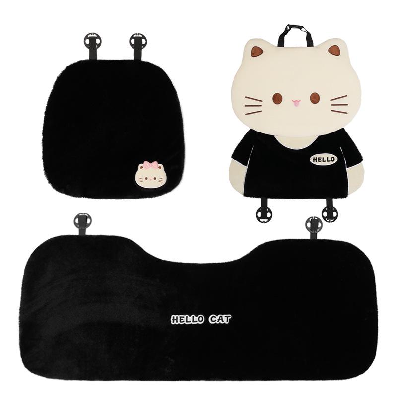 2025 Winter Plush Cat Car Seat Cushion Cover