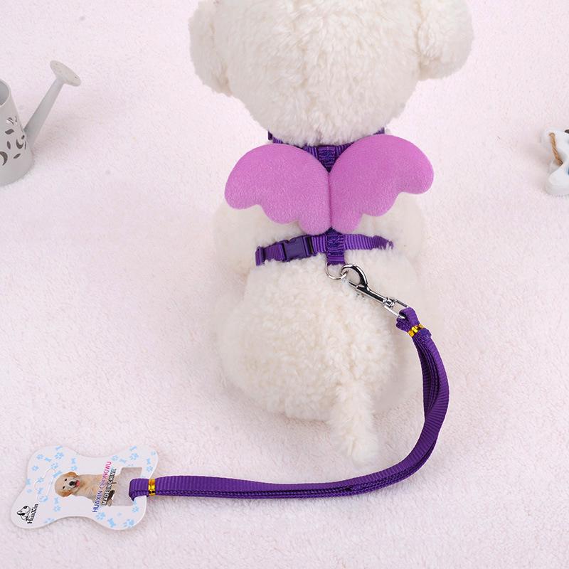 Small Pet Harness with Angel Wings - Multiple Colors Available