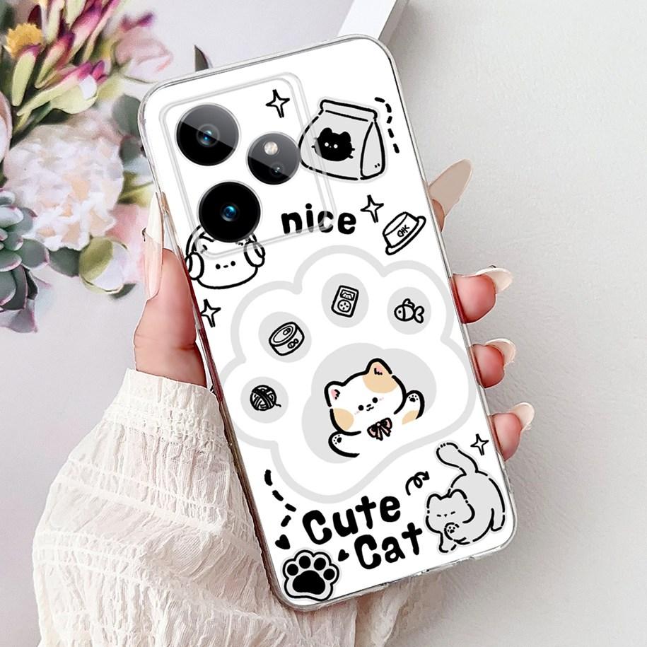 For Realme GT7 2025 Case RMX6688 Cover New Fashion Flower Marble Soft Silicone Phone Cases For Realme GT 7 Pro 7T Realme7 Fundas