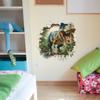 Cartoon Wanddurchbruch Wildes Dinosaurier Männchen Schlafzimmer Spielzimmer Dekorative Wandaufkleber