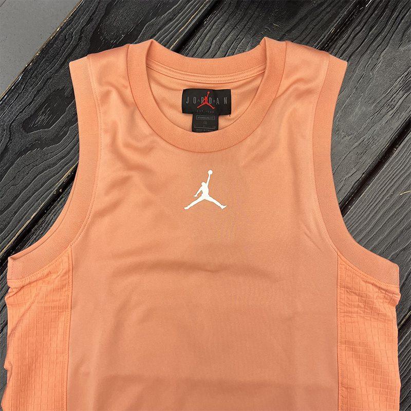 Jordan Tank Tops Men's Orange Crew Neck Moderate Straight Fit CZ4742-808