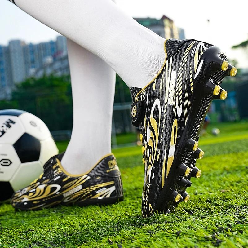 Kids Soccer Shoes for Professional Indoor Men Football Field Boots Original Football Shoes TF/AG Society Cleats' Grass Training Rapid