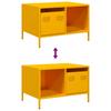 Yellow Mustard Coffee Table 27 x 19.7 x 17.1 in Cold Rolled Steel