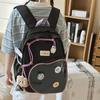 Schoolbag Japanese Transparent Backpack Women's Pain Bag Fresh Soft Sister Junior High School College Student Backpack College Style Girl Schoolbag