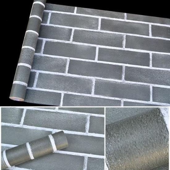 Brick Wallpaper Peel And Stick For Bedroom Faux Brick Kitchen Cabinets Home Decor Wall Stickers Papel De Parede Stickers Muraux