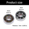10Pcs Deep Grooves Ball Bearing High Precisions Steel Miniature Open Bearing Inline Skate Spinners Bearing Easy to Use