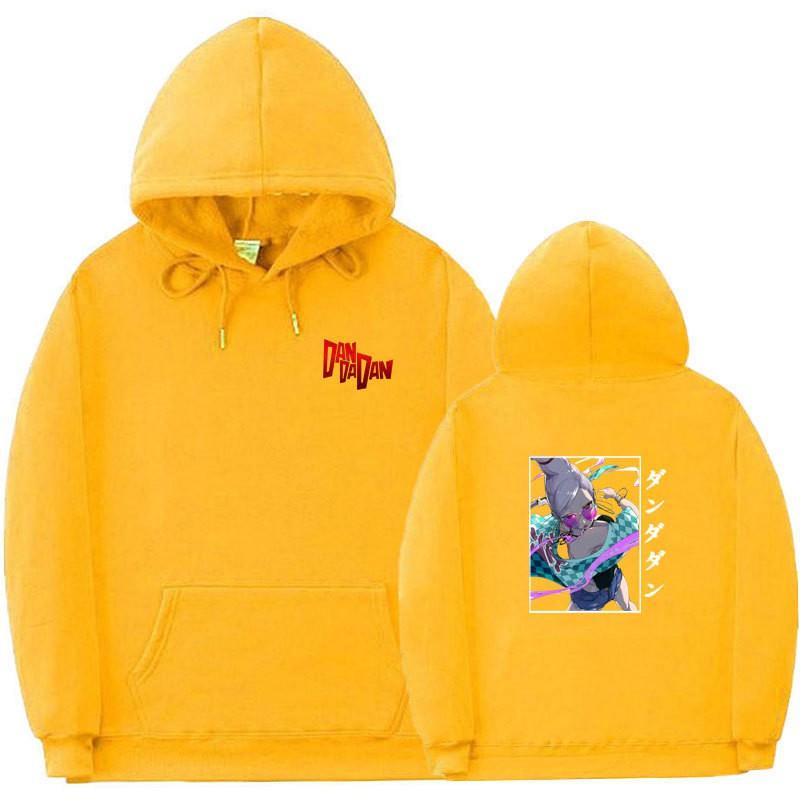 Unisex Anime-Inspired Hooded Sweatshirt With Ribbed Hem Loose Fit 81-90% Cotton 400g Weight Wear