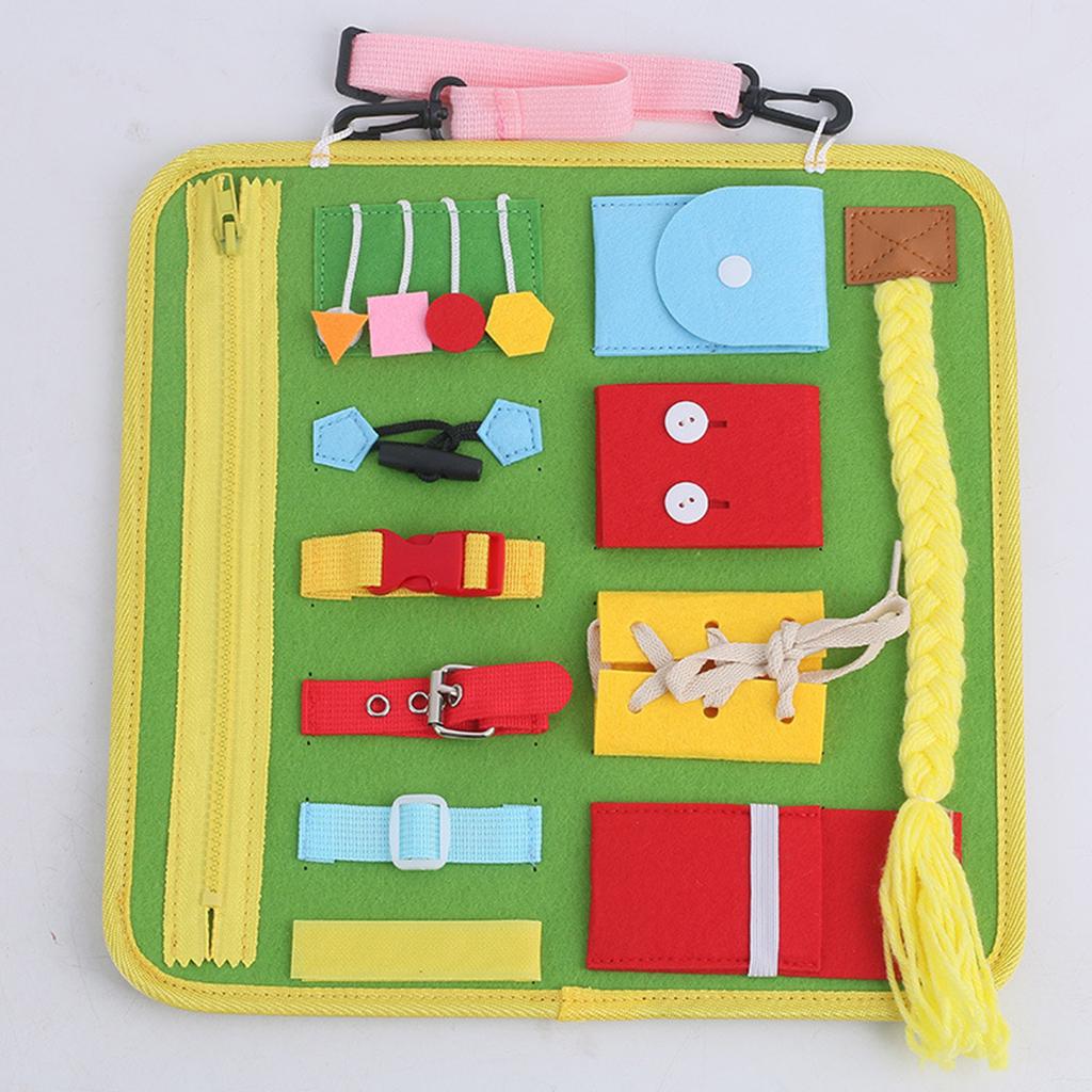 Felt Busy Board Toddlers Sensory Board Educational Activities for Learning Fine Motor Skills