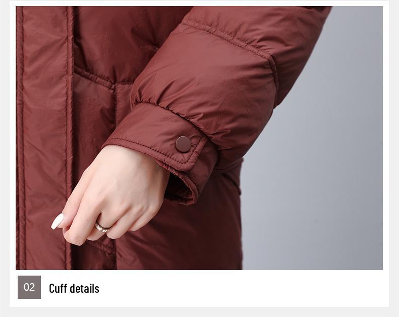 Women's Winter Plus Size Cotton Coat - Fashionable, Thick, and Age-Reducing for Middle-aged and Elderly