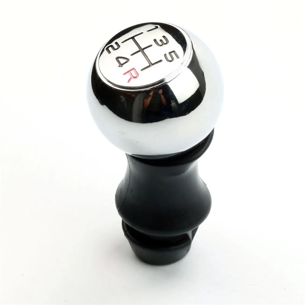 

New chrome manual 5 speed car ABS shift knob for Peugeot 106 206 306 406 107 207 307 407 301 308 2008