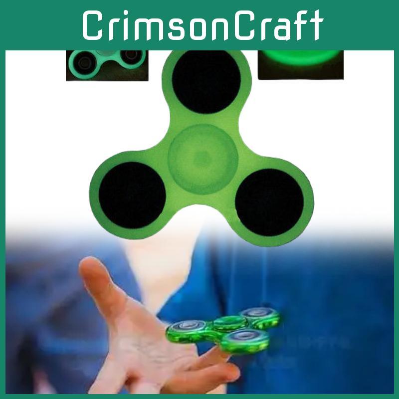 Green Spinner Triangle Children Glowing Decompression Toy Durable Gift