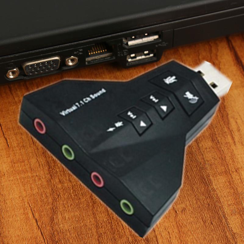 CM108 USB Interface Microphone Headset LED Protable High Quality USB Sound Card uygun fiyatlı