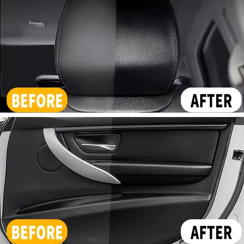 50g Car Care Set - Dashboard Wax, Plastic Repair Agent, Tire Gloss Agent, and Imitation Leather Seat Care Cream, Long-lasting