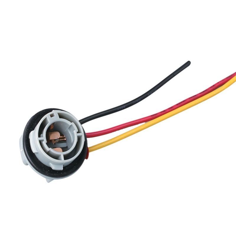 2pcs 1157 Bulb Socket BAY15D Lamp Holder P21/5W 12V Adapter Base Connector For Brake Light Plastic Car Accessories