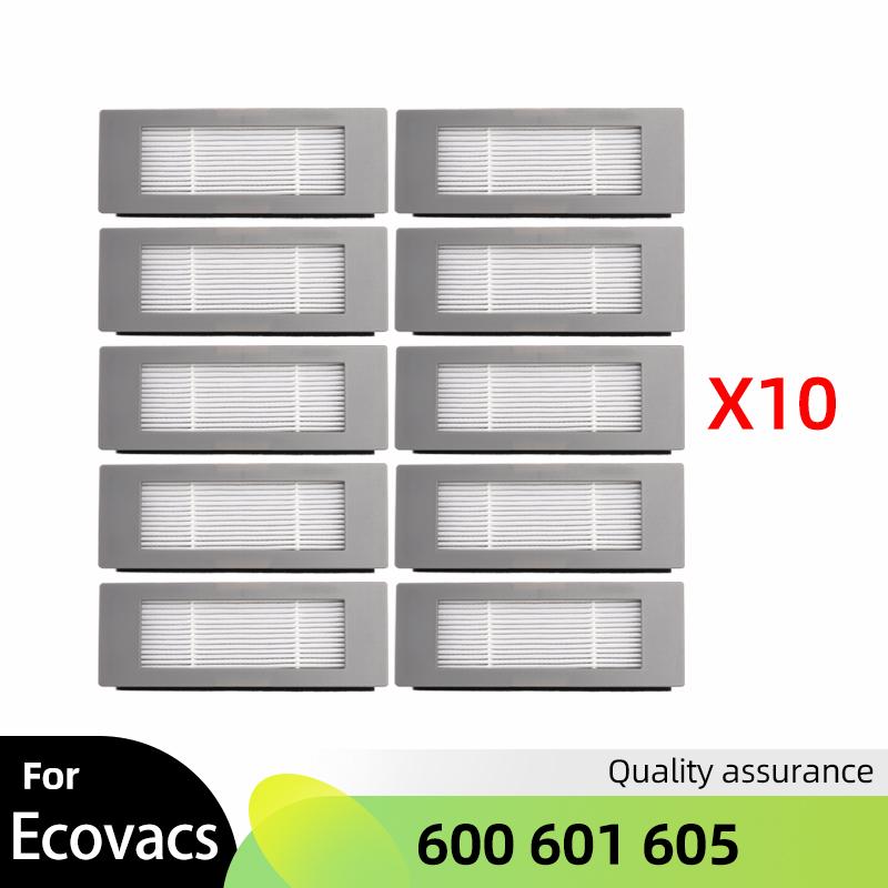 For Ecovacs Debot OZMO 600 601 605 Spare Parts Main Roll Side Spin Brush Cover Wheel Hepa Filter Mop Cloth Dust Box Kit