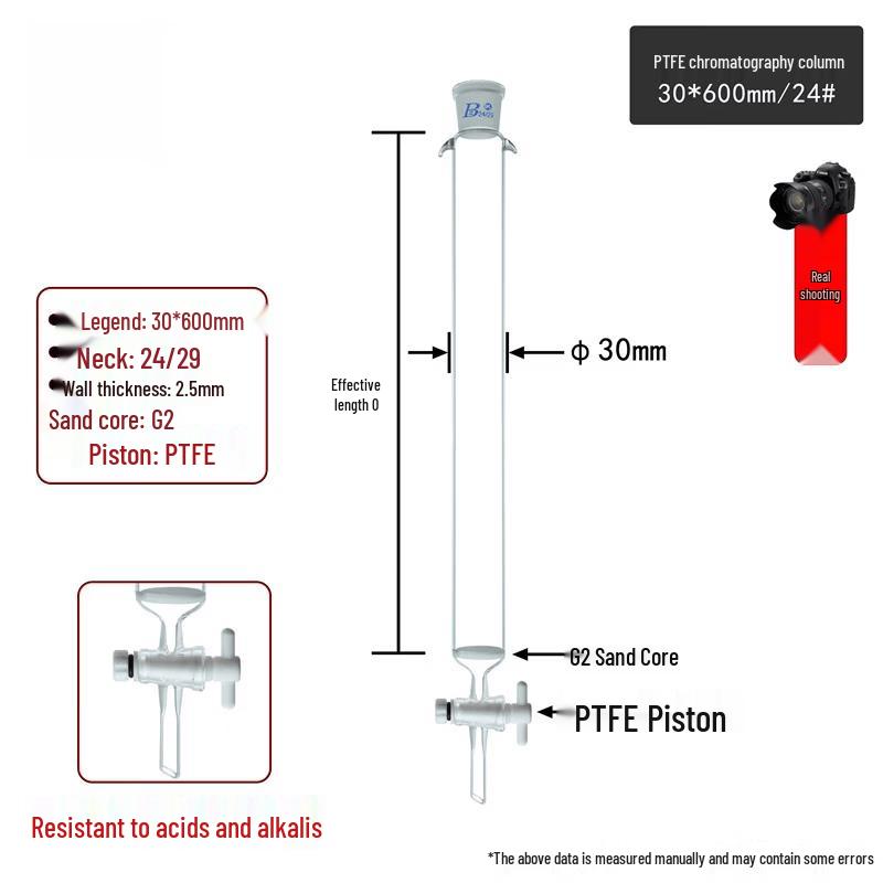 Laboratory Glass Chromatography Column