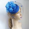 Feather Veil Headband With Lace Flower Women Elegant Hat Headwear Hairpinsfascinating Wedding Party Hair Clip