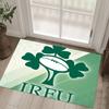 Ireland Rugby Design Crystal Velvet Carpet Cozy Non?Slip Printed Rug For Bedroom Living Room Entrance