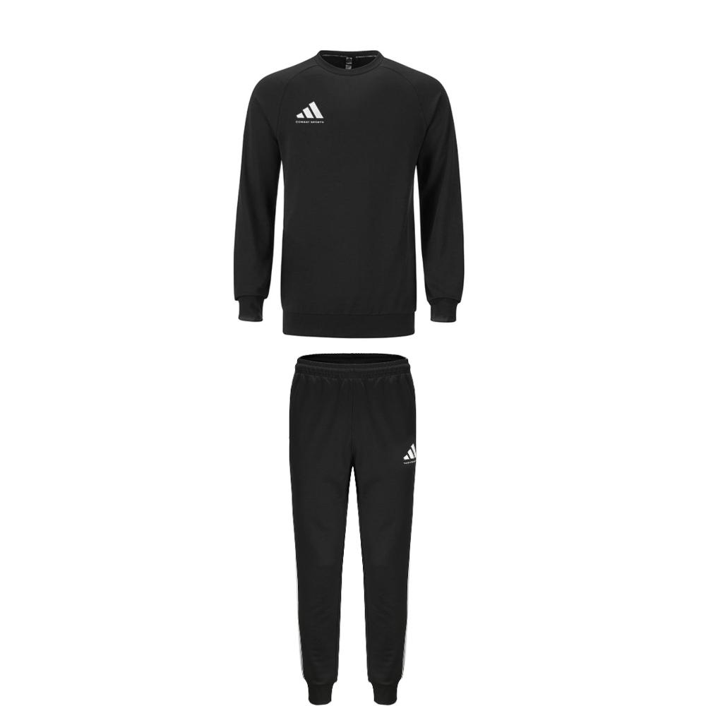 

Adidas Comfortable Fashion Long Sleeve Crew Neck Sweatshirt And Casual Sports Pants Set Unisex Sweatshirt And Pants Black ACLLSPS3CS-BW+TR30P1T-BW S