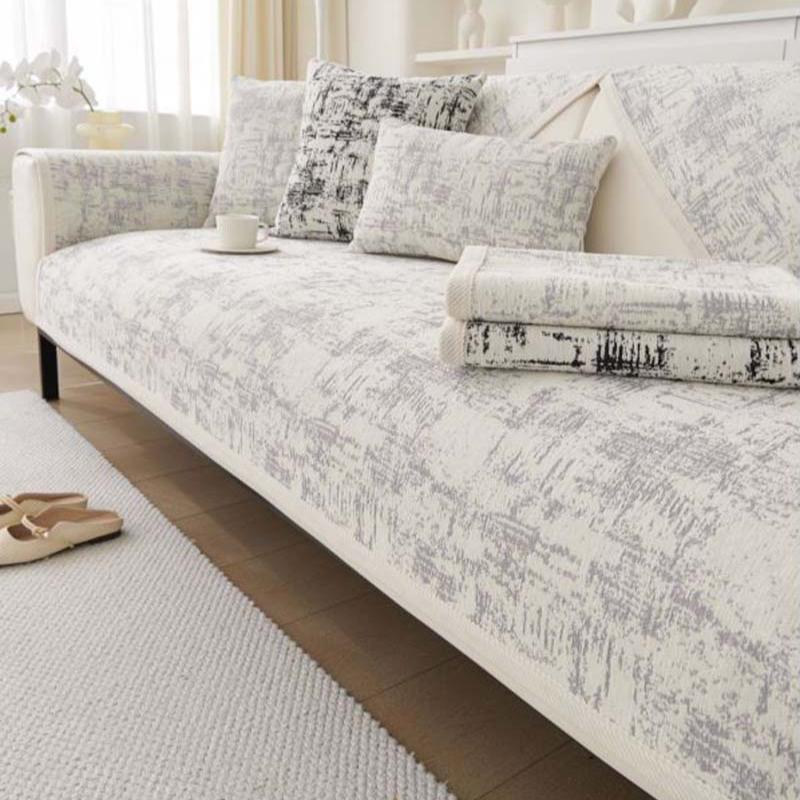 Luxury Soft Chenille Sofa Towel Univesal Anti-slip Sofa Cover for Living Room L-shaped Sectional Couch Cover, not a whole set
