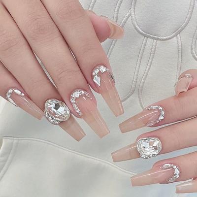 10 Stück Nail Art für funkelnde Kunst Metallornamente Nagel Strasssteine Zubehör DIY Bastelarbeiten Nägel