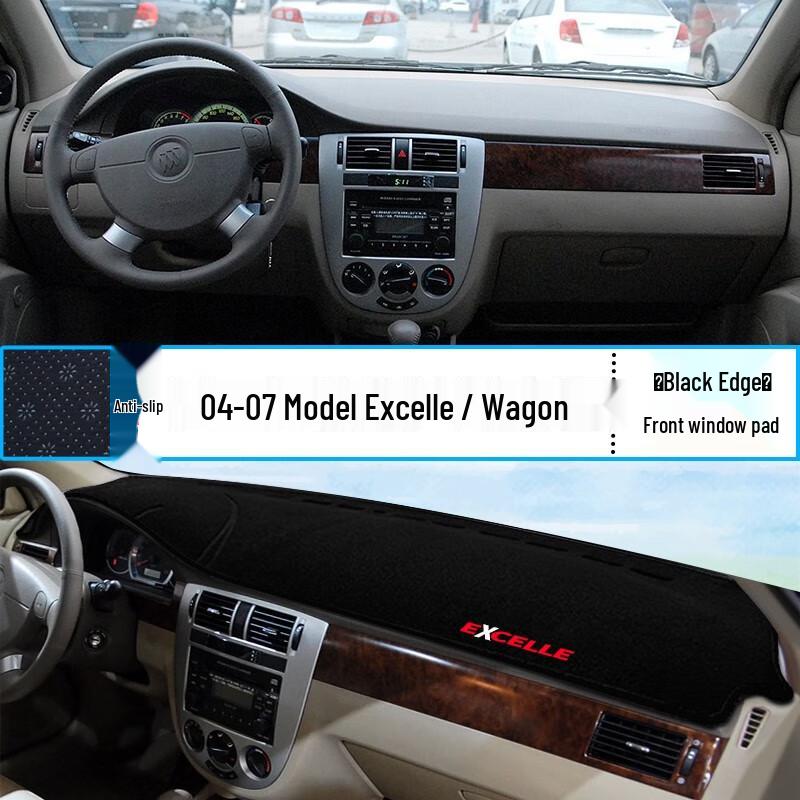 HURTADA Dashboard Sunshade Mat for Buick Excelle: Light-Blocking Center Console Sun Protection.