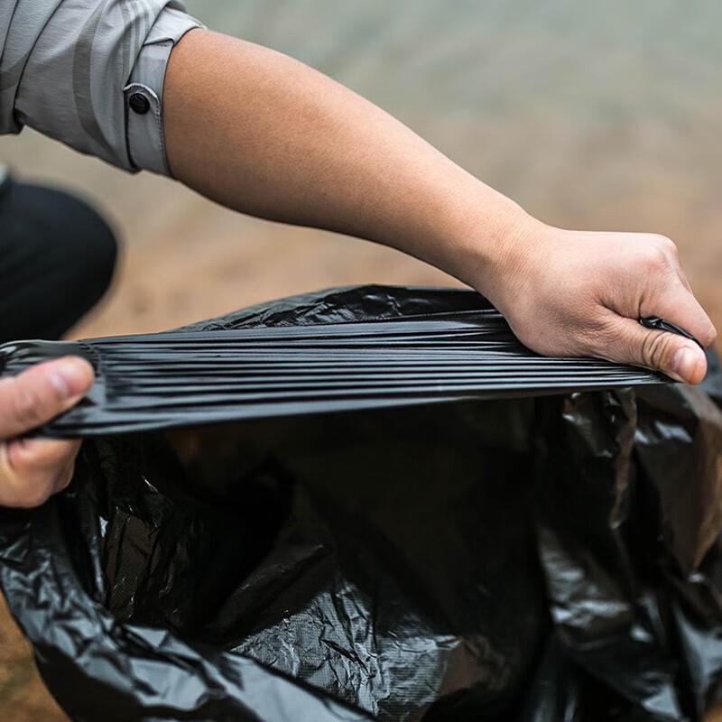 JINGRUIXIANG Large Thickened Black Trash Bags, 100 Count
