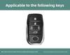 Suitable for 2024 S0 Alphard keycases, 18-24 Alphard car specific metal buckle shells for men JH0