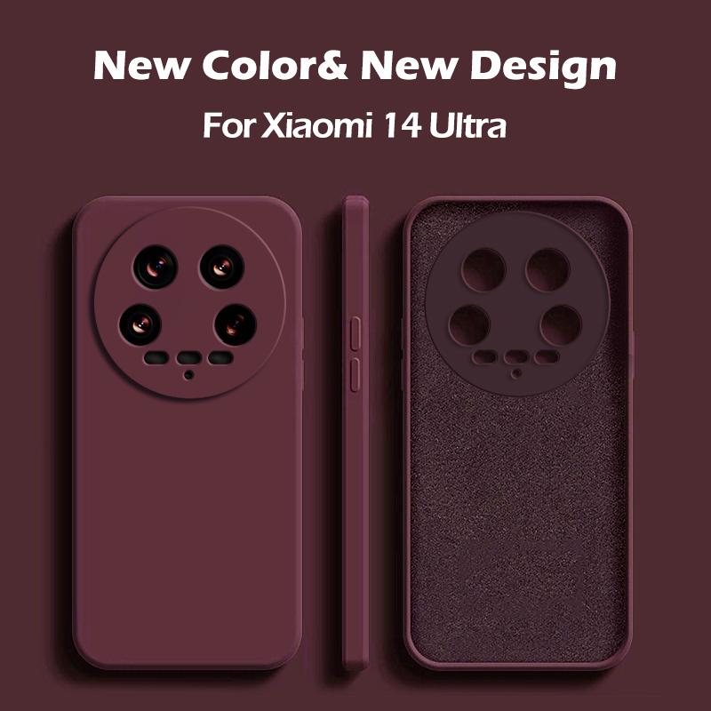 

For Xiaomi 14 Ultra Case Square Liquid Silicone Soft Phone Cases Cover For Xiaomi Mi 14 Ultra Mi 14Ultra Mi14Ultra Mi14 Ultra For Xiaomi 14 Ultra белый