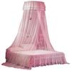 Universal Dome Bed Canopy Single Entrance Fine Mesh Bed Net Lace Curtain Princess Style Bedroom Decoration Easy