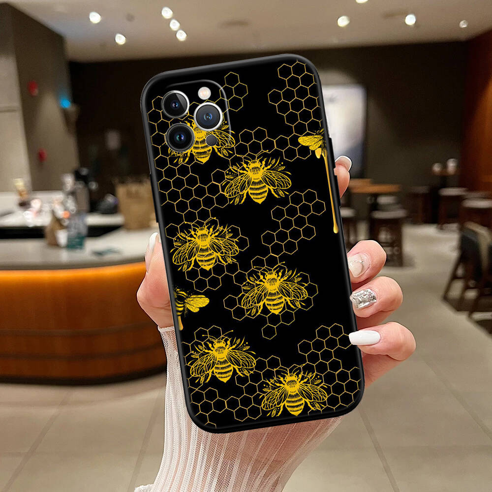 Art Bees Cartoon Case for Samsung Note 20 10 S25 Plus Ultra Lite FE A11 A26 A51 A52 A53 A56 A70 A71 A72 A73 M20 M30 M21 M31 M51