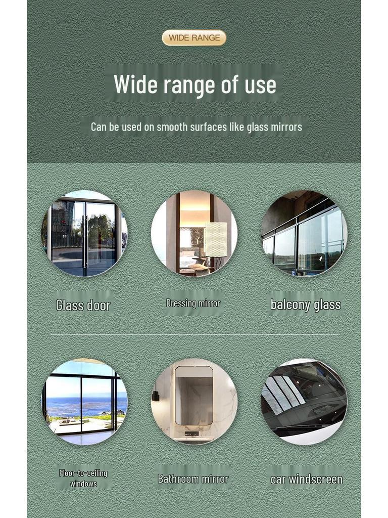 Glass & Mirror Cleaner: Stain & Limescale Remover Liquid for Windows & Household Use.