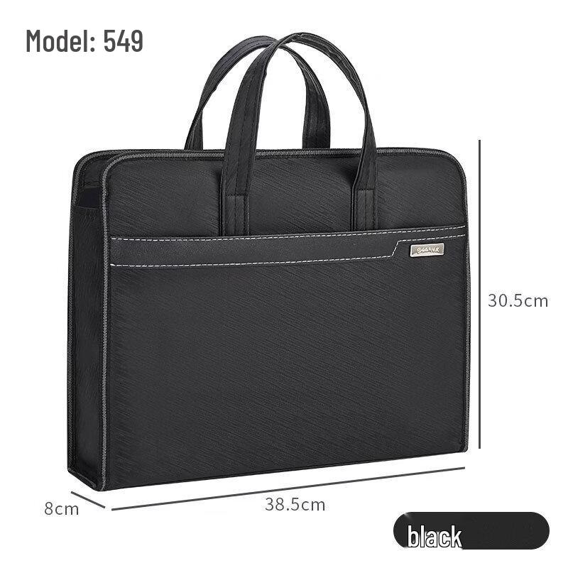 Lishen Large Capacity Zipper Document Briefcase