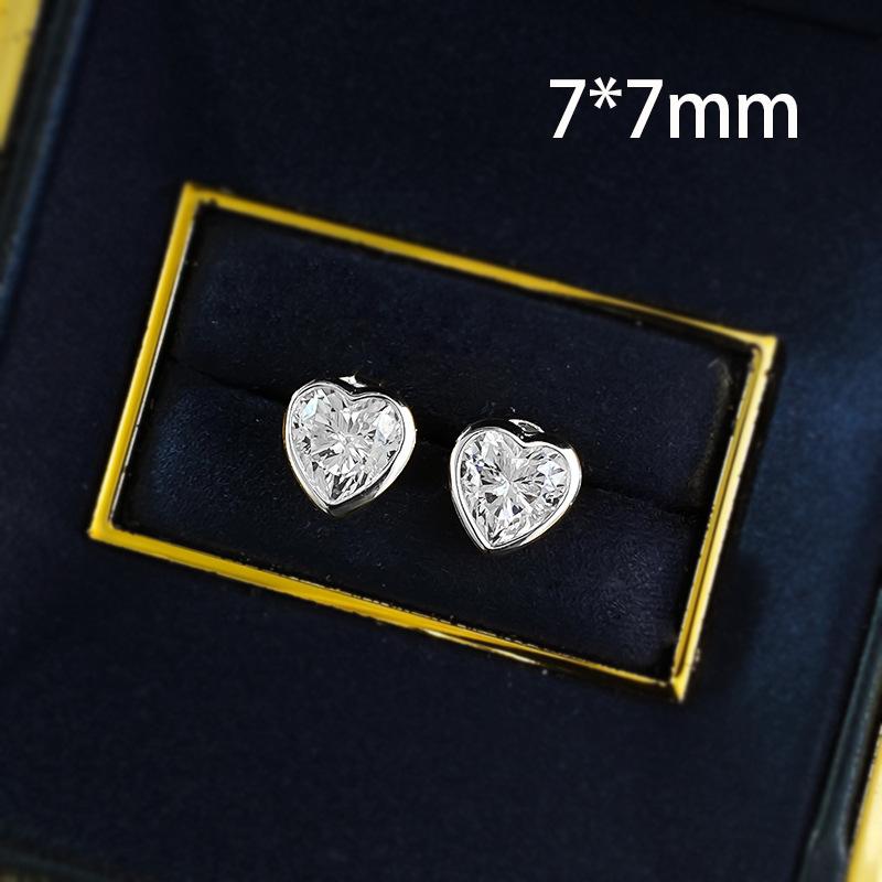 OEVAS Classic Oval/Water Drop Bubble Zircon Earrings for Women S925 Silver Plated Gold Party Fine Jewelry
