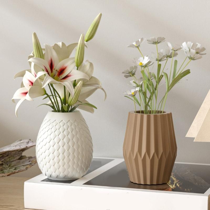 Dragon's Egg/Striped Mold for Flower Vase Home Decoration Making Mould High Temperature Resistant Silicone Jewelry Mold