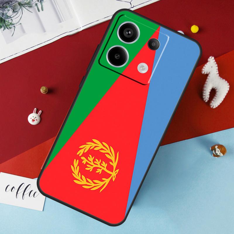 Eritrea Flag Case For Xiaomi Redmi 12 13C 12C 10C 9C Redmi Note 13 9 10 11 12 Pro 9S 10S 11S 12S Cover