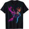 Elk Animal Graphic Music Headphone Artwork Elk T-Shirt