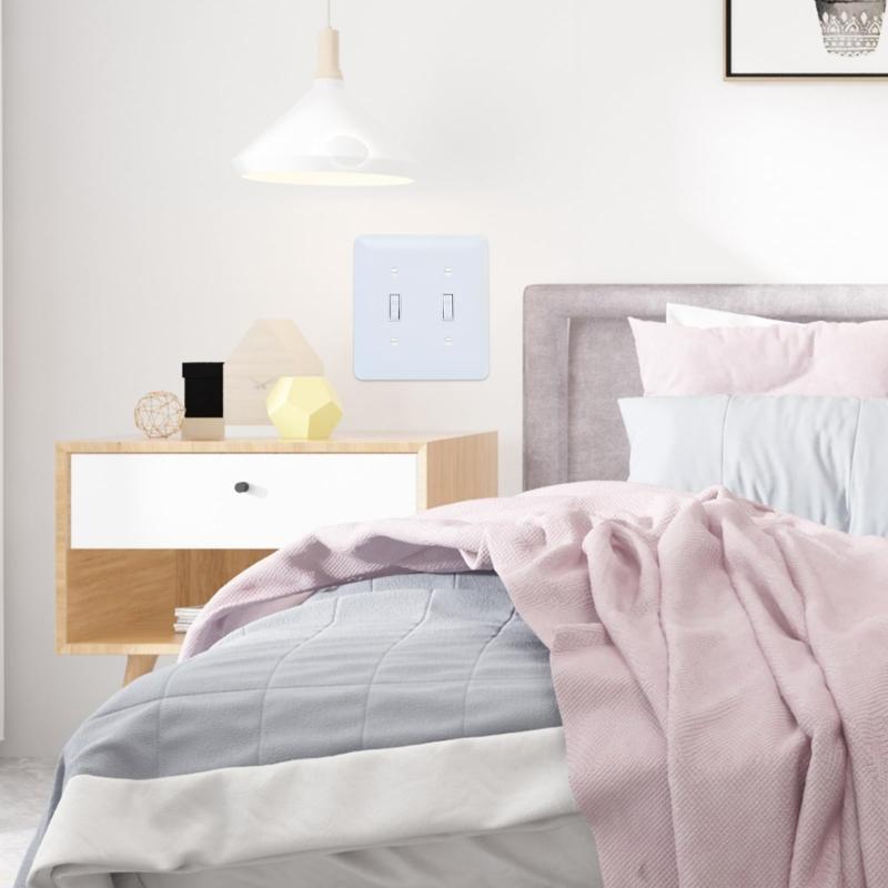 Upgrades Two Position Toggle Switches Plate Electrical Accessory with Quick Installation for Wall Outlets & Appliances