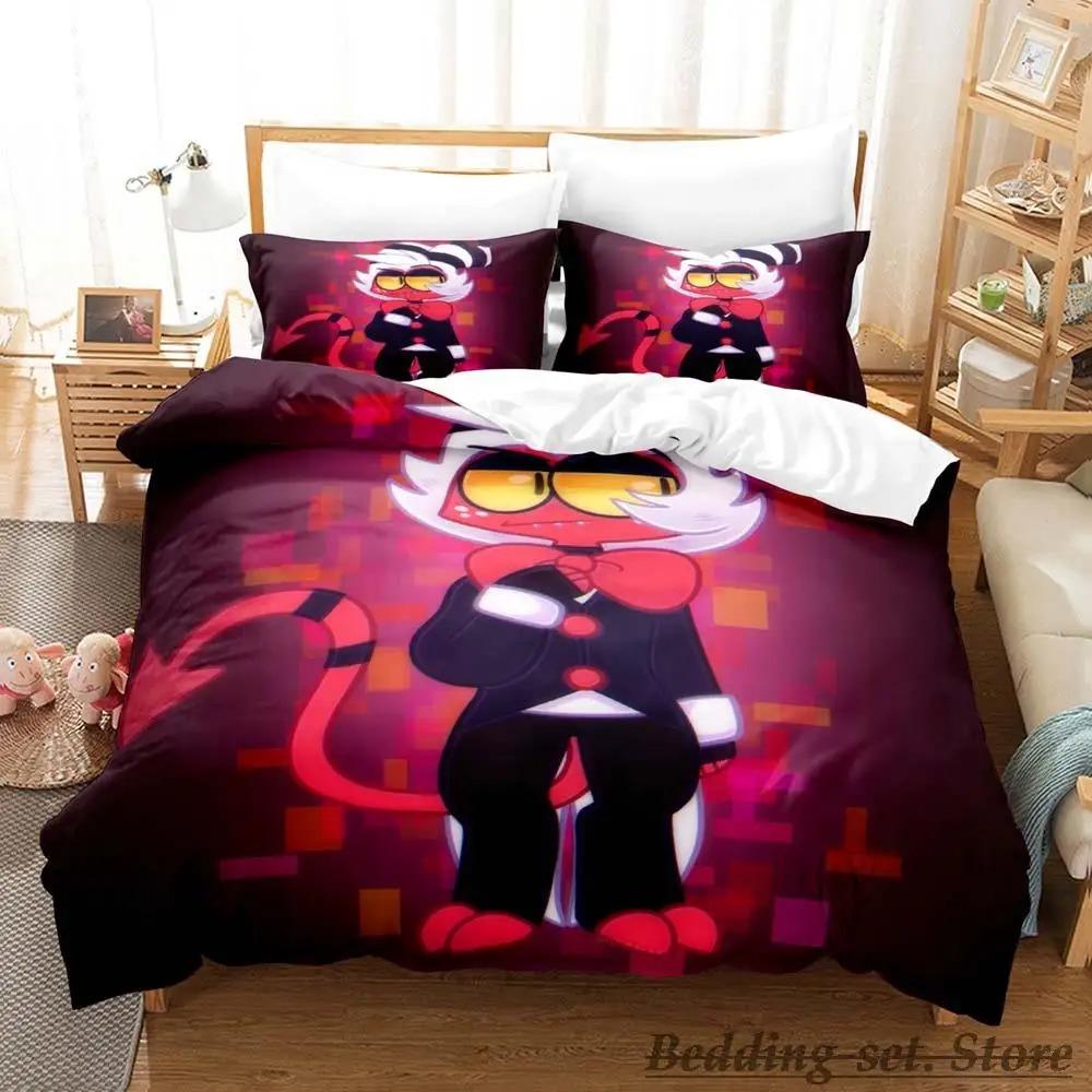 Moxxie Boss Sängkläder Set Enkelt Twin Full Queen King Size Sängset Vuxen Barn Sovrum Påslakanset Anime sängkläder Säng